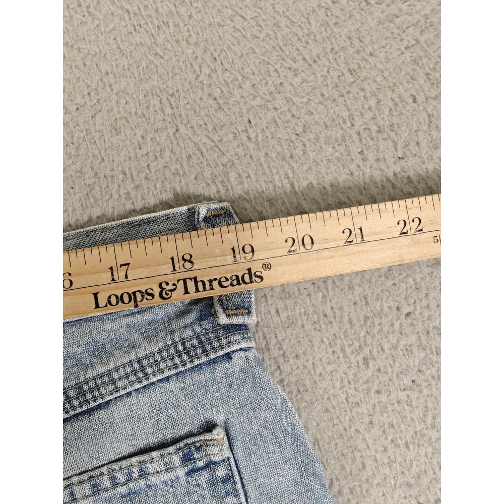 Vintage Wrangler Rugged‎ Wear Shorts Mens 38 Light Wash Carpenter Denim 90s